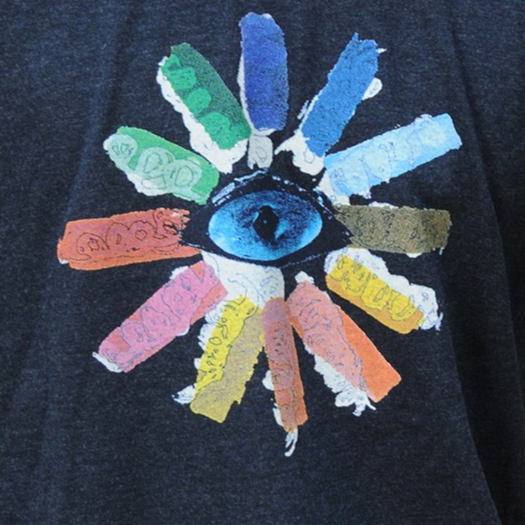 Clarity Men’s Short Sleeve Graphic T-Shirt - Silkscreen Brand and Logo - Black - Picture 2 of 8